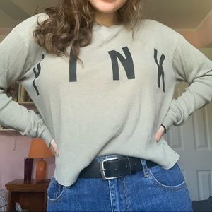 Pink Victoria’s Secret waffle tee